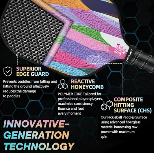 USAPA Approved Pickleball Set, 2 Paddles