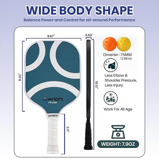 Ianoni Pickleball Paddle Set – USAPA Approved 2 Paddle Edition