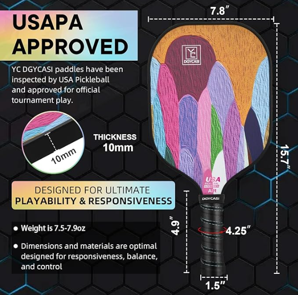 USAPA Approved Pickleball Set, 2 Paddles