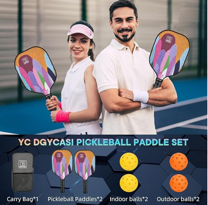 USAPA Approved Pickleball Set, 2 Paddles